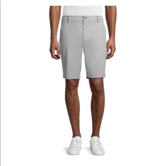 Mens George Performance FF Short size 46” Silver Gray Security Zipped Pocket New - Picture 2 of 7